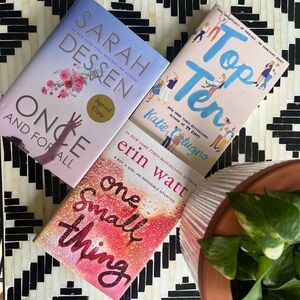 Set of 3 Colorful Books - Top Ten, Once & for All (signed), One Small Thing
